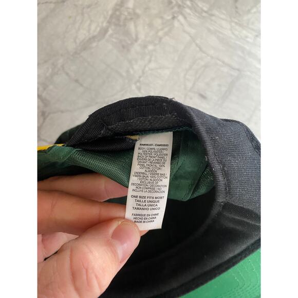 Green Bay Packers Retro Logo Nike 1 Size Snapback Hat - Picture 8 of 8